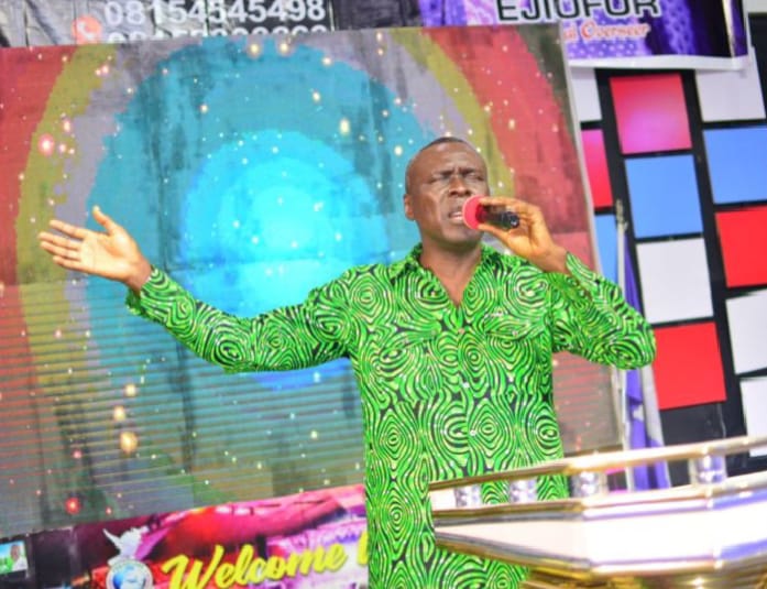 Apostle Prof. E. C. Ejiofor ministering at Praiseland Royal Springs Int'l Church